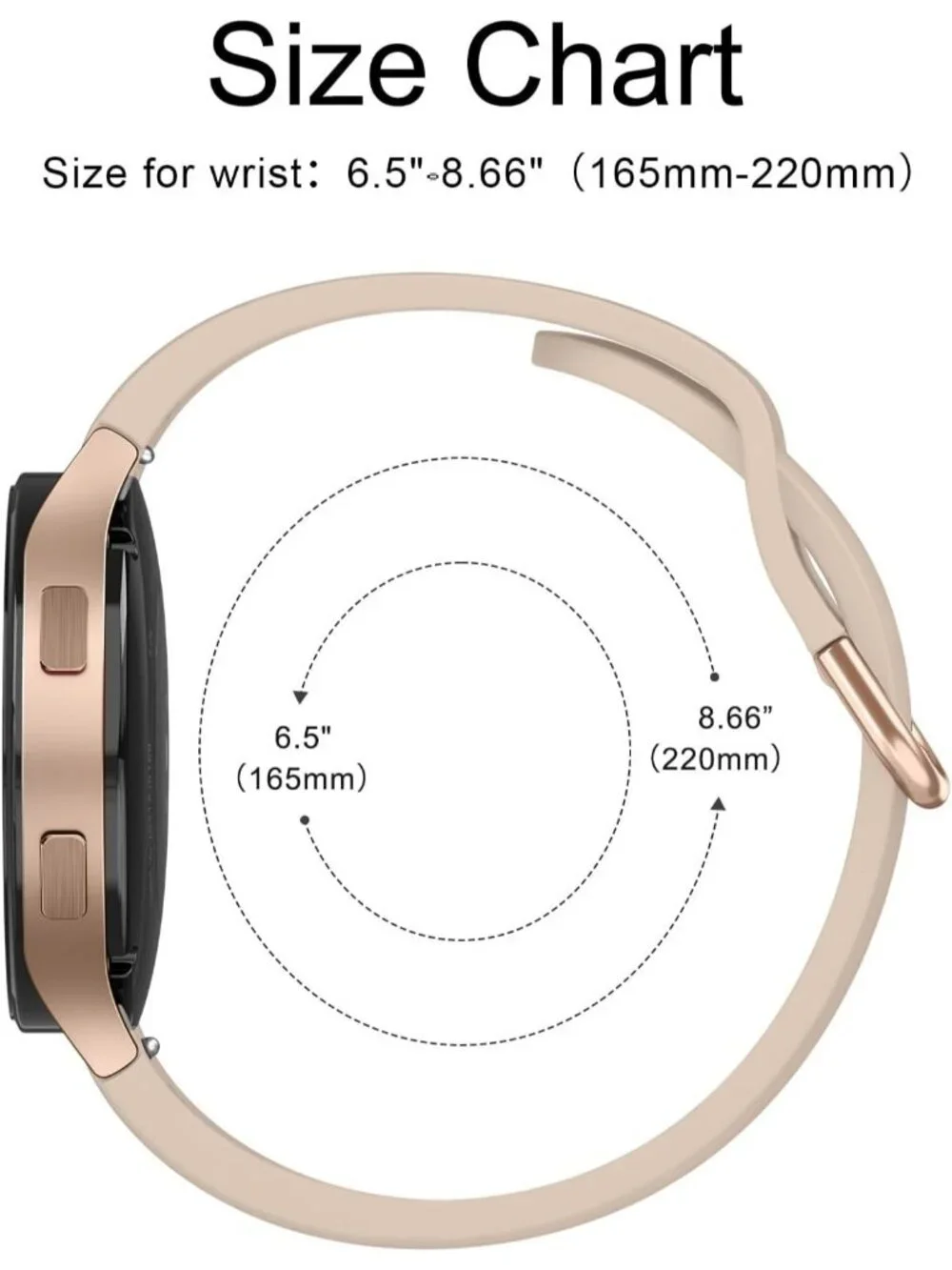 Unisex Milk Tea Analog Silicone Replacement Strap Samsung Galaxy Classic Watch
